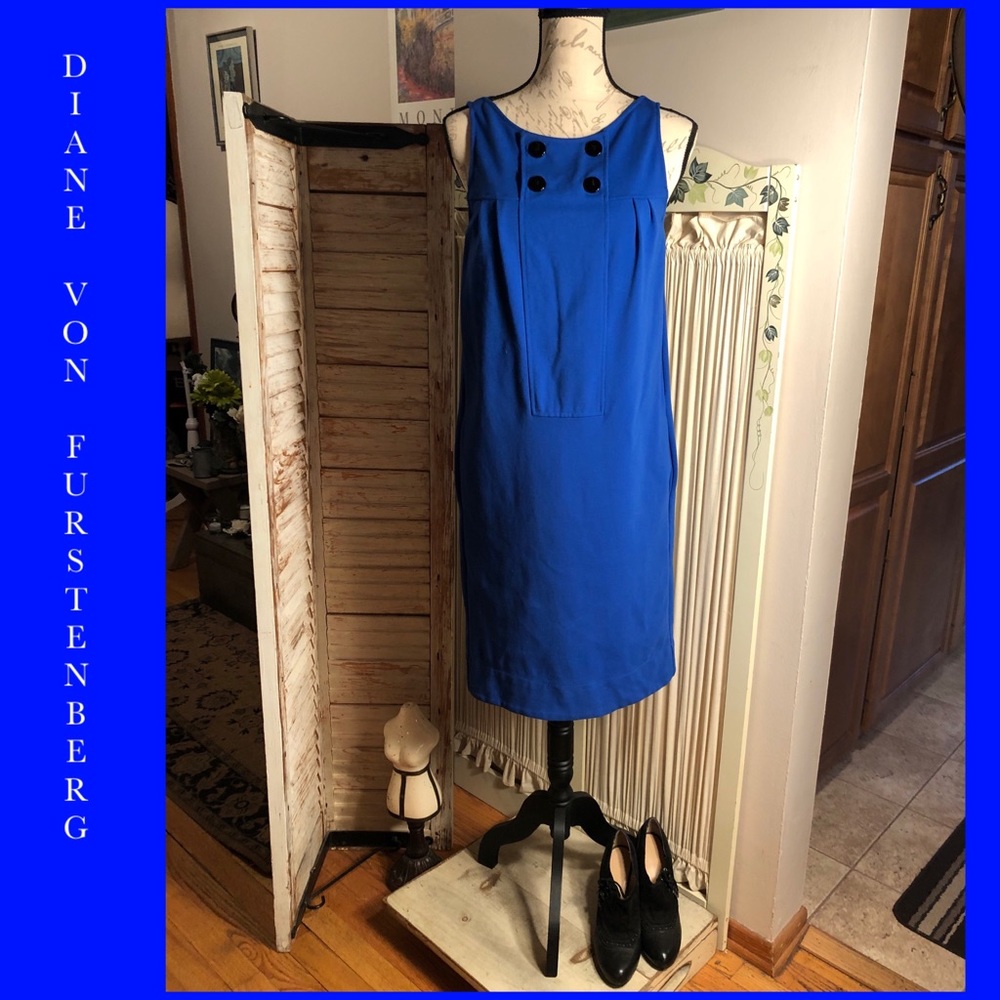 SALE🌷SZ 6-DIANE VON FURSTENBERG COBOLT BLUE DRESS